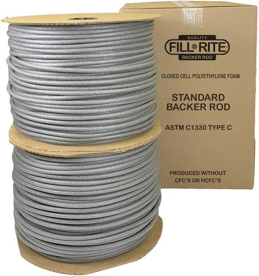 1/4" x 4000 Ft Foam Backer Rope, Grey Crack Filler (1/2 inch x 2500 ft)
