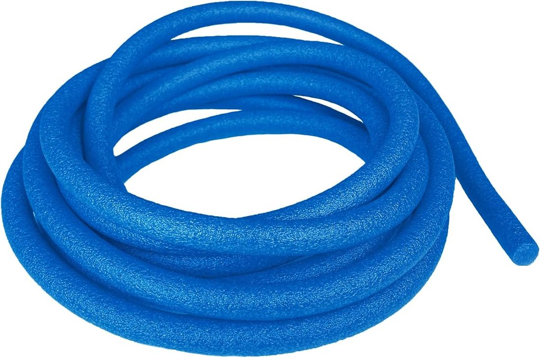 5/8” × 20 ft Foam Noodles for Crafts – Solid-Core Foam Tubes Cylinder Backer Rods for Modeling & DIY Arts & Cr