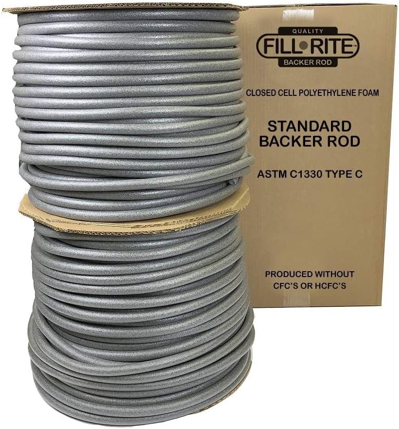 5/8" x 1550 Ft Grey Foam Backer Rope for Caulking
