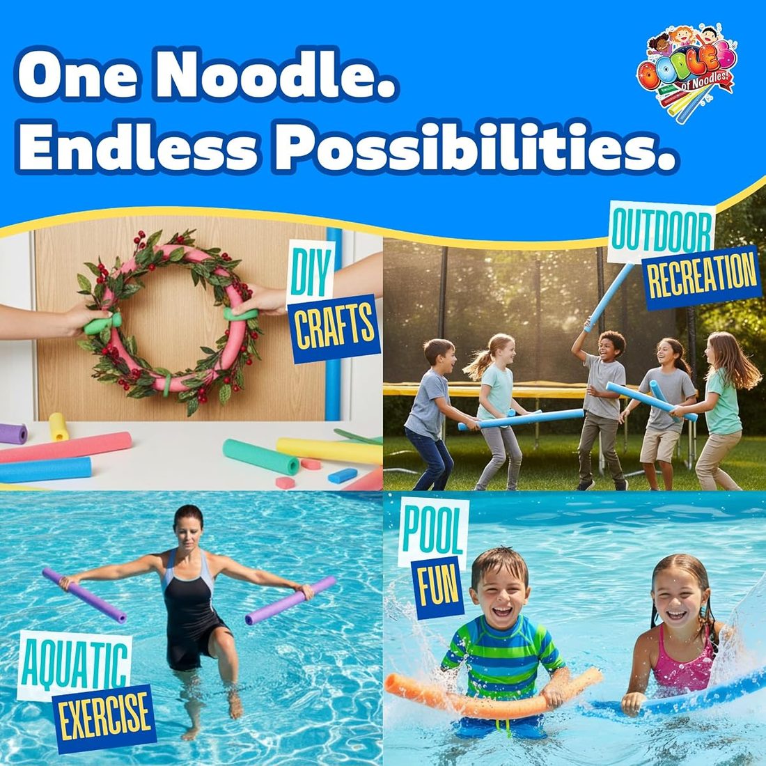 50 Pack Oodles of Noodles Foam Swimming Pool Wholesale Price Purple… view 3