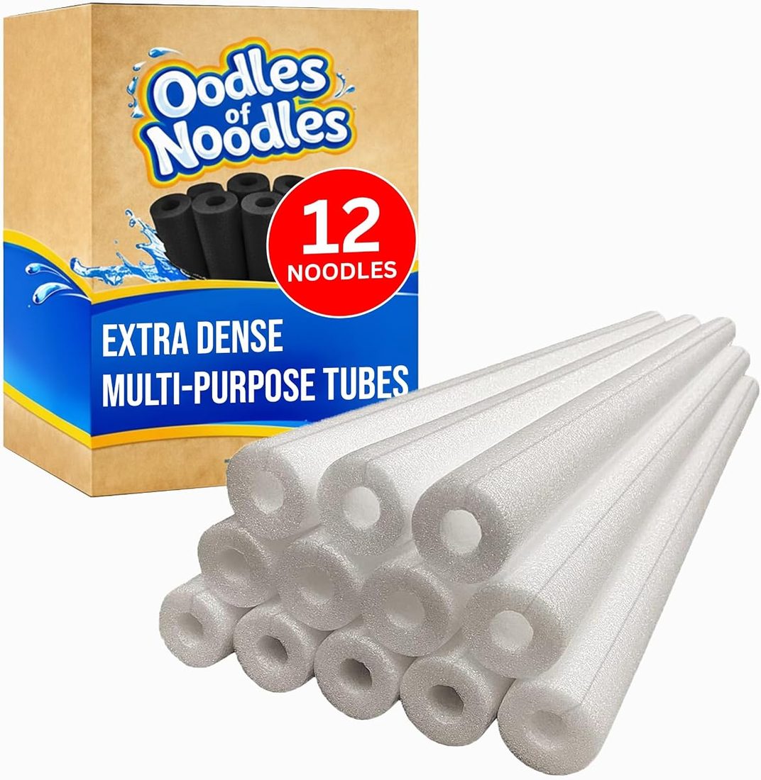 Clamp-On Foam Tubes - 12 Pack - Extra Dense & Buoyant