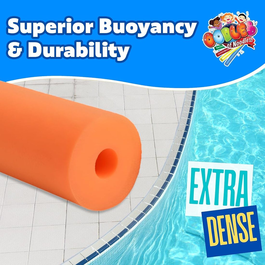 Deluxe Pool Noodles Foam - Pack of 50 - Extra Dense view 2