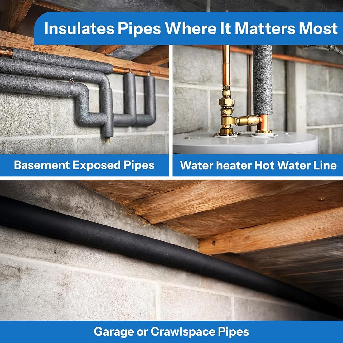 Foam King Brand Insulating Foam Pipe Covers