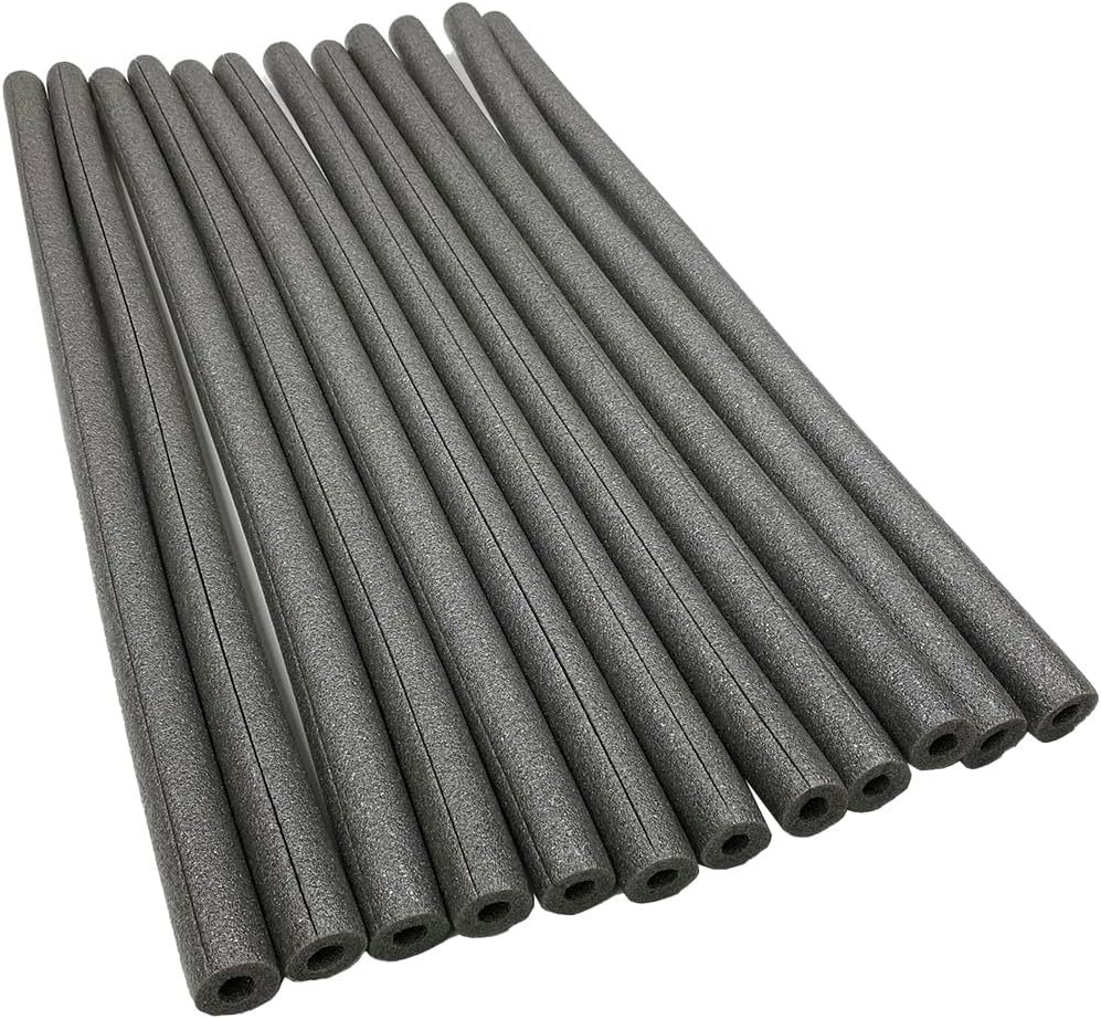 Foam King Foam Pipe Insulation Foam Tube for Pipe Covers - 12 Pack