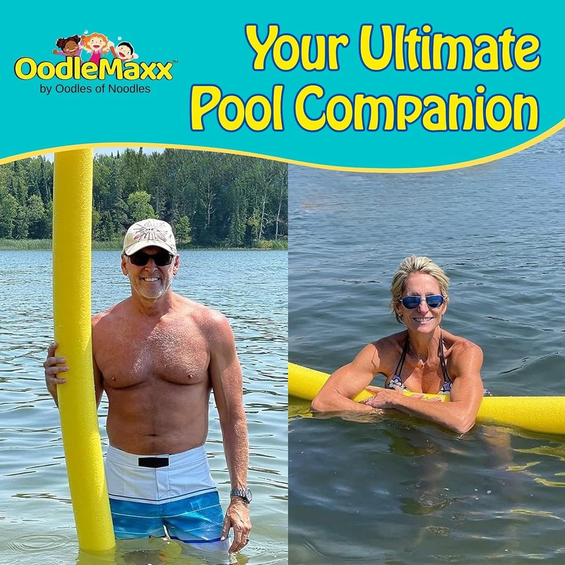 OodleMaxx Giant Pool Noodle - 54 Inch Extra Thick Foam view 3