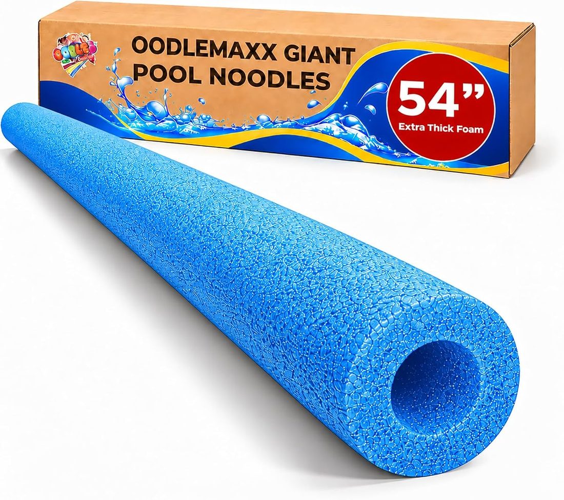 OodleMaxx Giant Pool Noodle - 54 Inch Extra Thick Foam