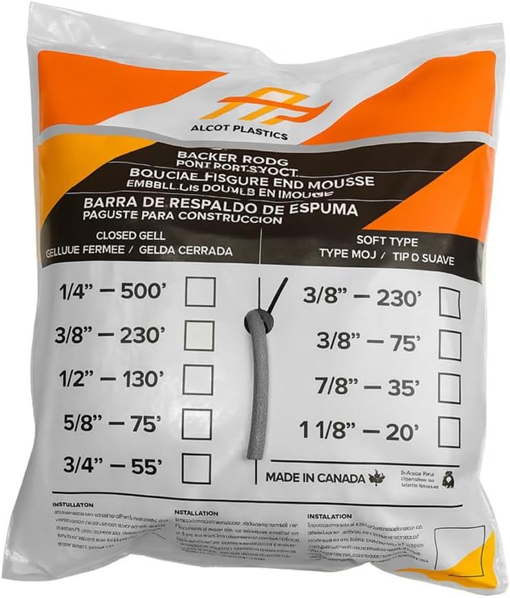 Premium Foam Backer Rod – Versatile Gap & Joint Filler for Home,… view 5