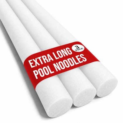 Solid Core Pool Noodles White