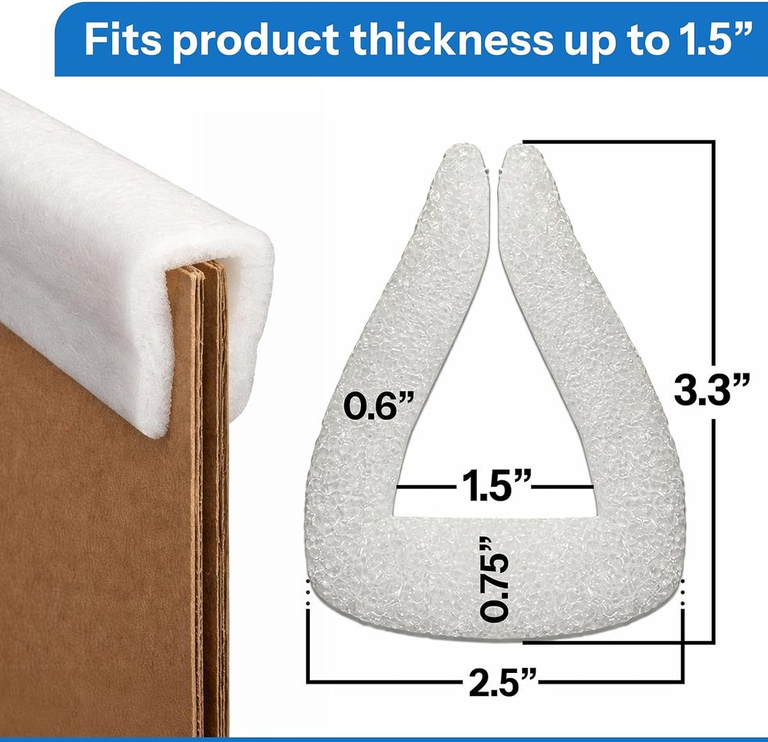 U-Channel Foam Edge Protectors, Flexible Foam Guards view 2